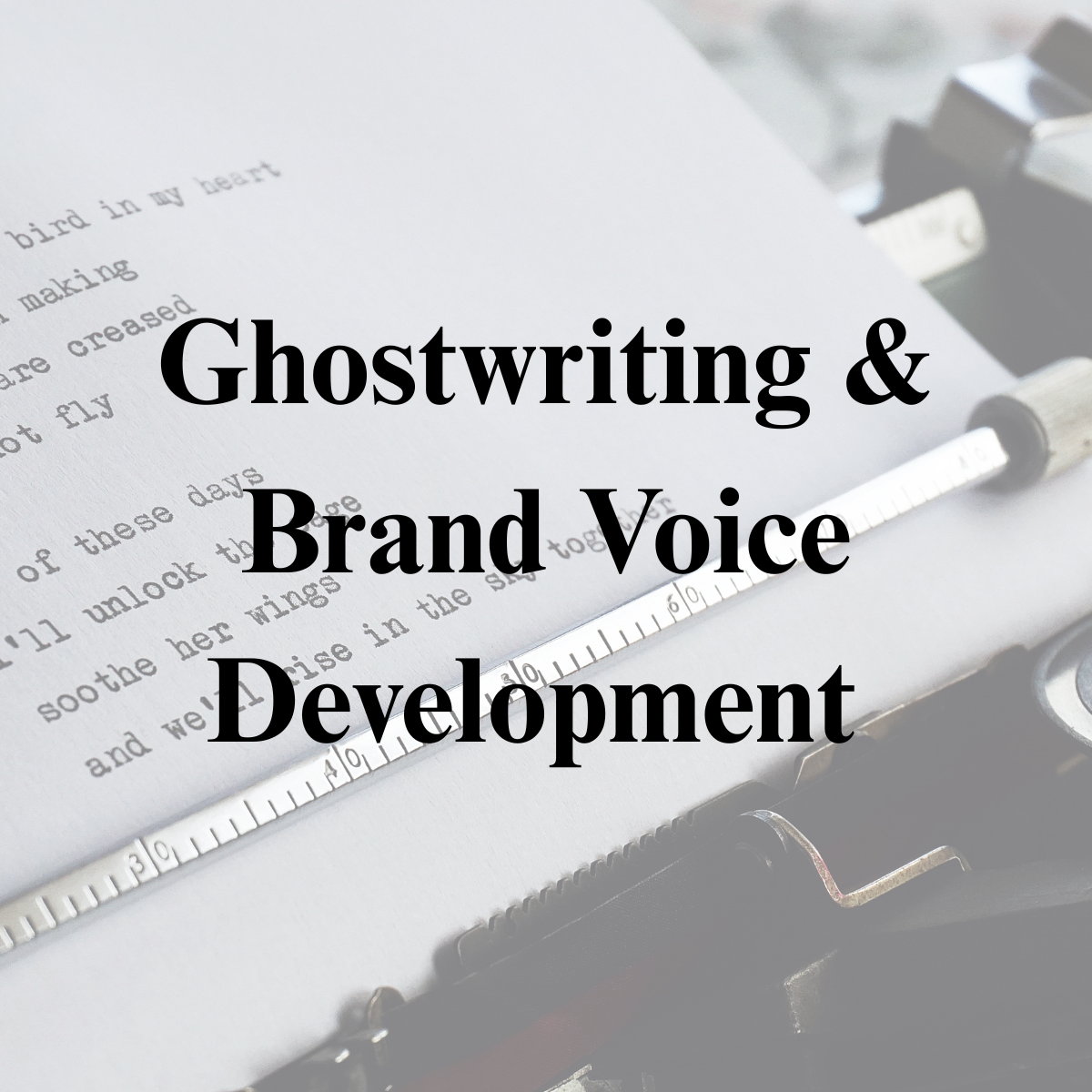 Ghostwriting & Brand Voice Development